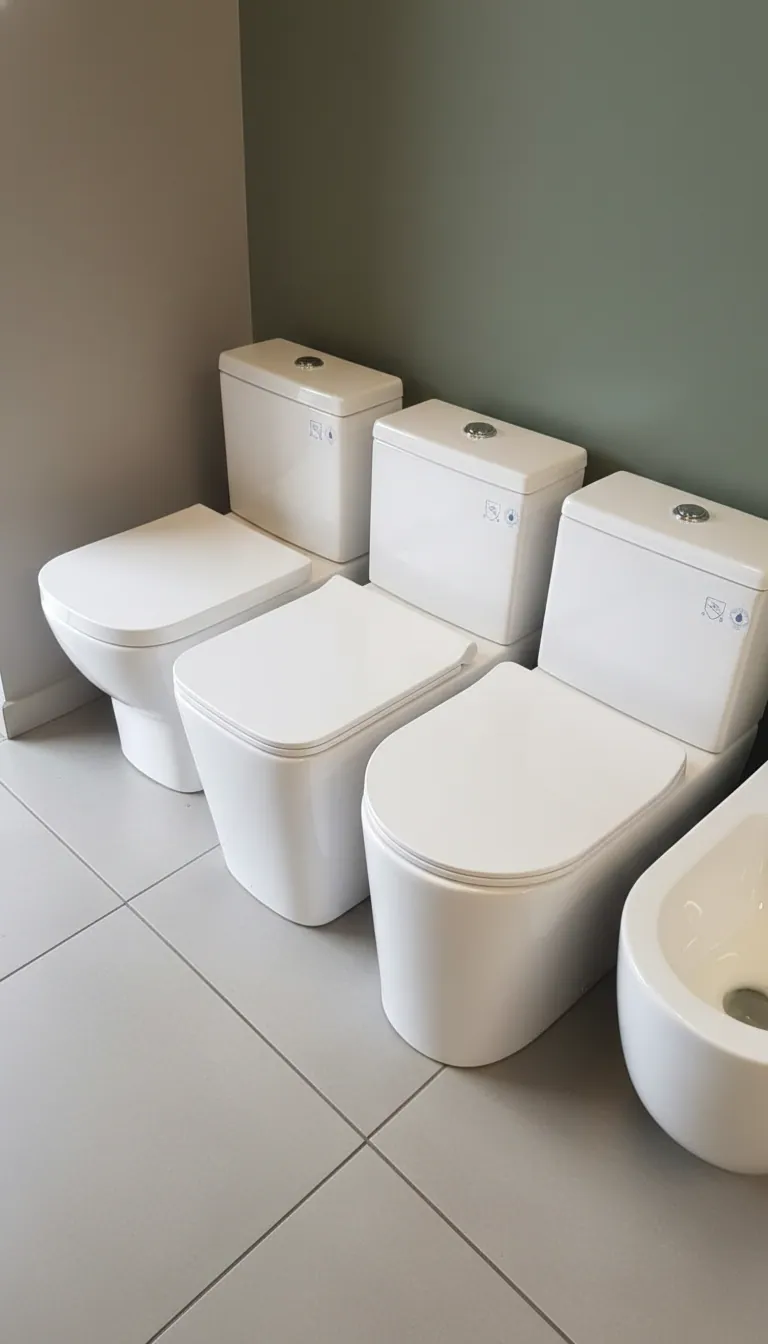 Gamme de Toilettes Carrées Modernes