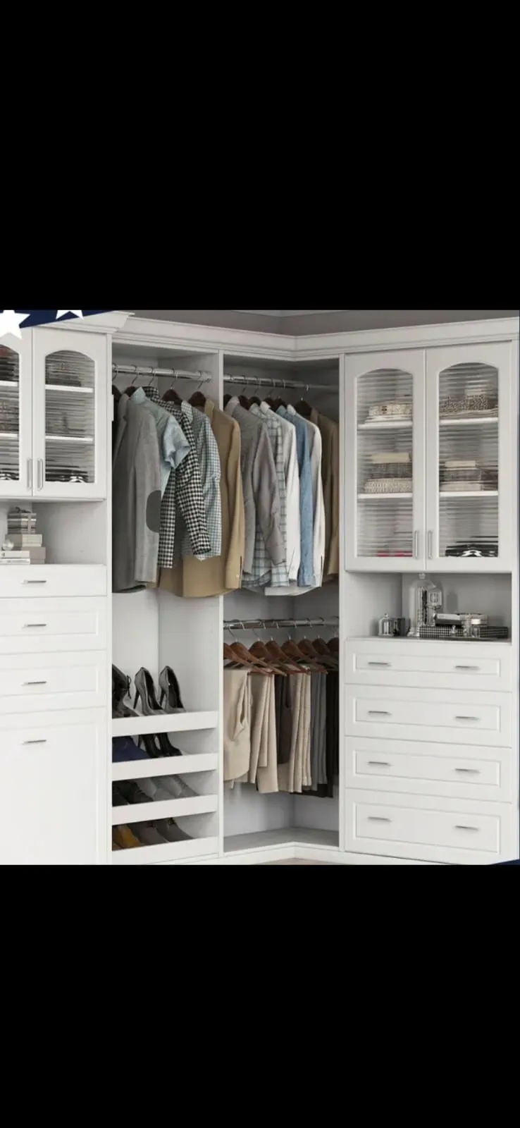 Dressing Blanc avec Range-Chaussures