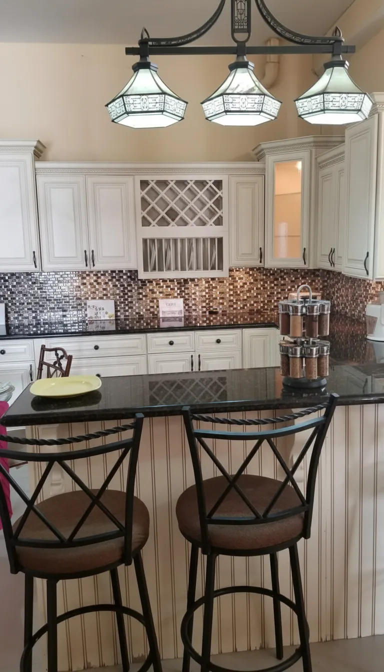 Blanc Charleston et Mosaïque Cuivrée